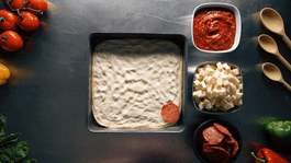 Making a Detroit-Style Pizza With Dough Balls [VIDEO]