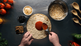 Creating the Ultimate Quesadilla Pizza Using Ultra Thin Crusts [VIDEO]